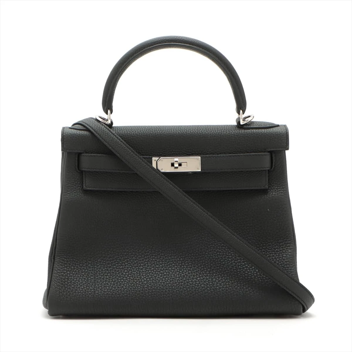 エルメス ケリー28 トゴ ブラック シルバー金具 D:2019年