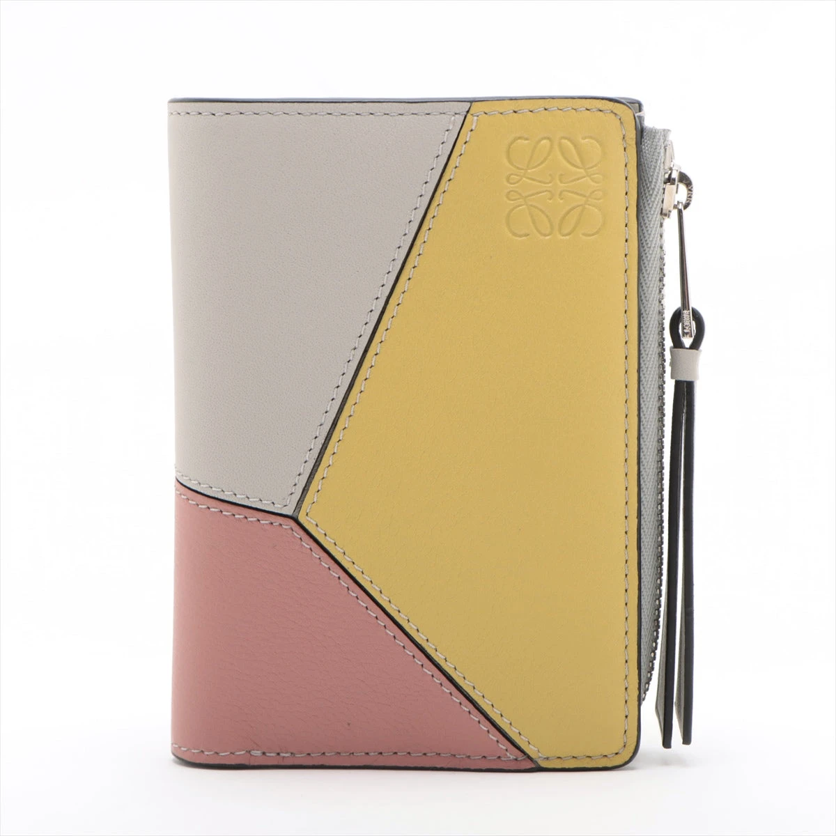 ロエベ パズル レザー コンパクトウォレット ベージュ A3472783｜中古  