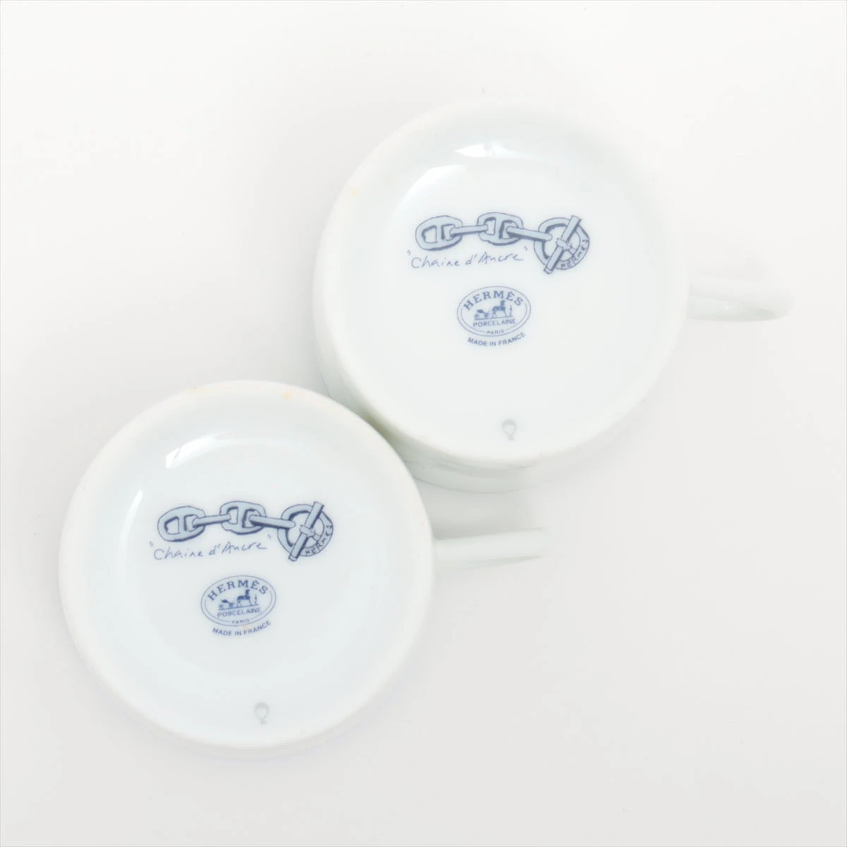 エルメス シェーヌダンクル カップ&ソーサー 陶器 ブルー コーヒー 