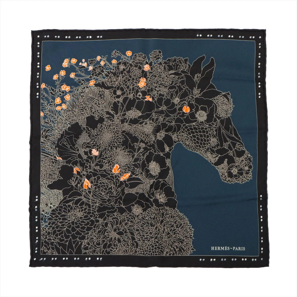 HERMES エルメス カレ45 ガヴロッシュ KELLY EN PERLES