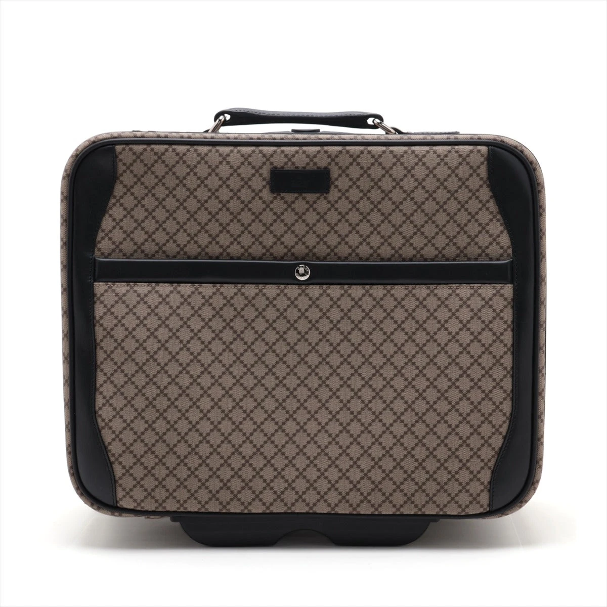 グッチ ディアマンテ PVC×レザー キャリーケース ブラック