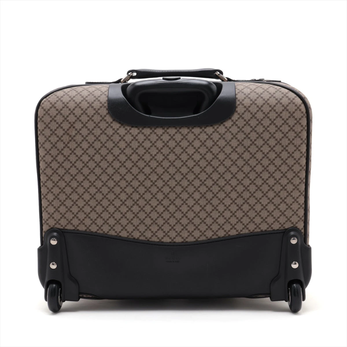 グッチ ディアマンテ PVC×レザー キャリーケース ブラック