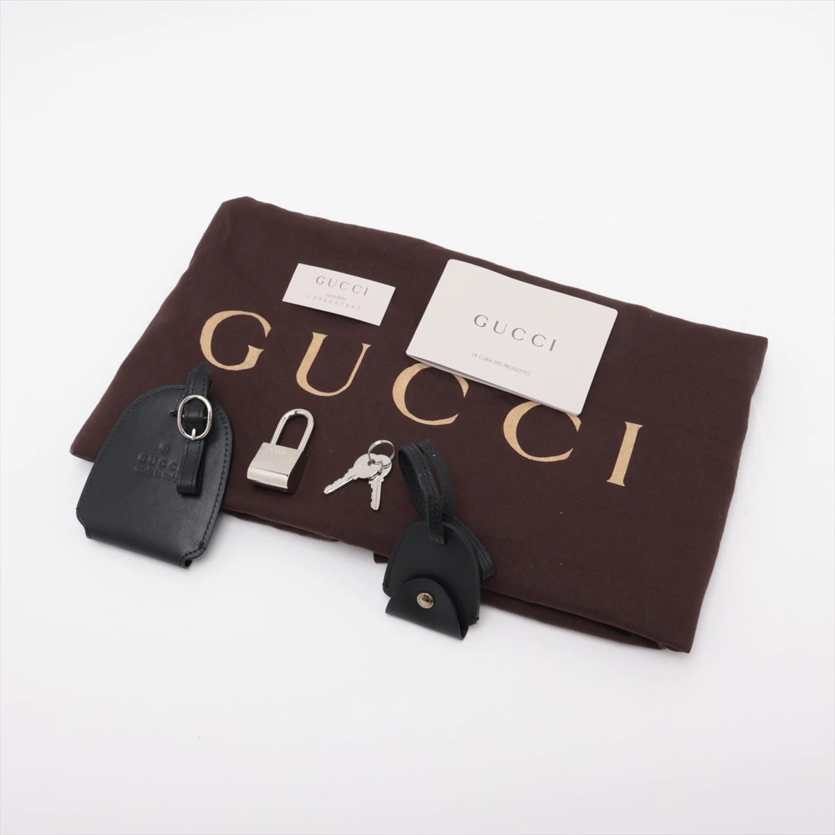 グッチ ディアマンテ PVC×レザー キャリーケース ブラック