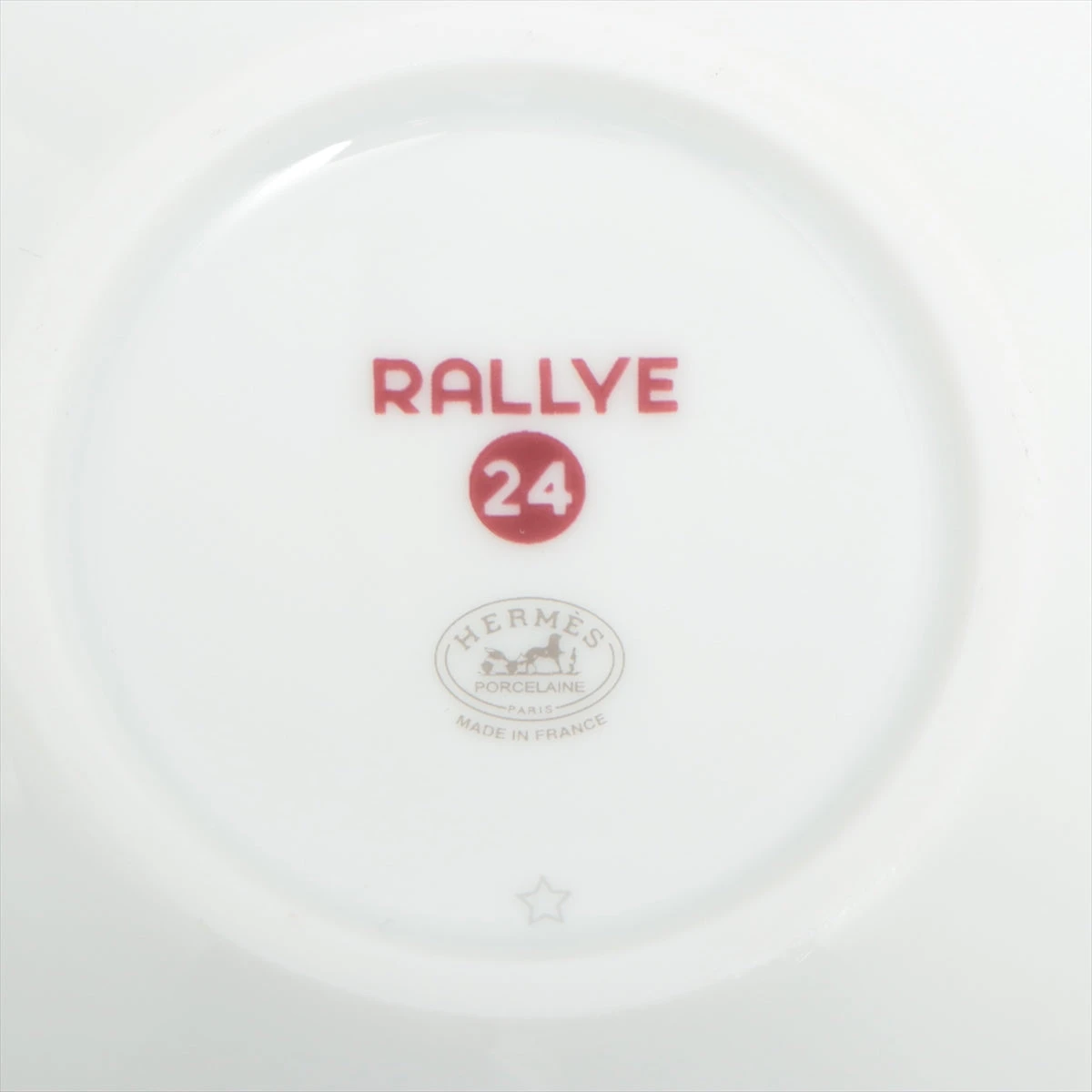 エルメス ラリー24 カップ&ソーサー 陶器 グレー 2客セット XJ014939 