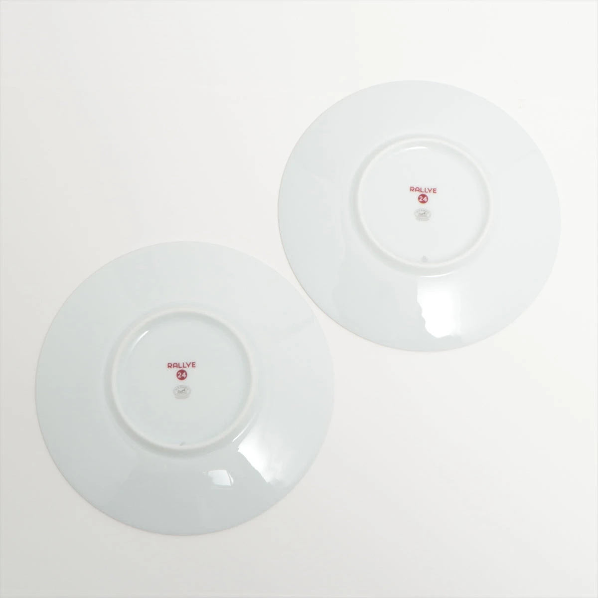 エルメス ラリー24 カップ&ソーサー 陶器 グレー 2客セット XJ014939 
