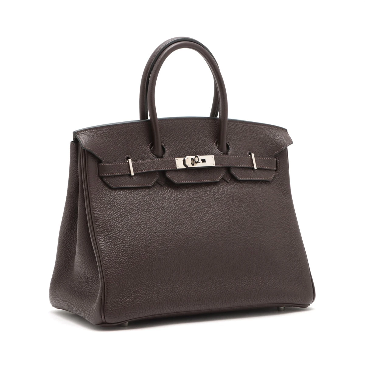 個包装】エルメス バーキン35 トゴ ショコラ シルバー金具 □H:2004年