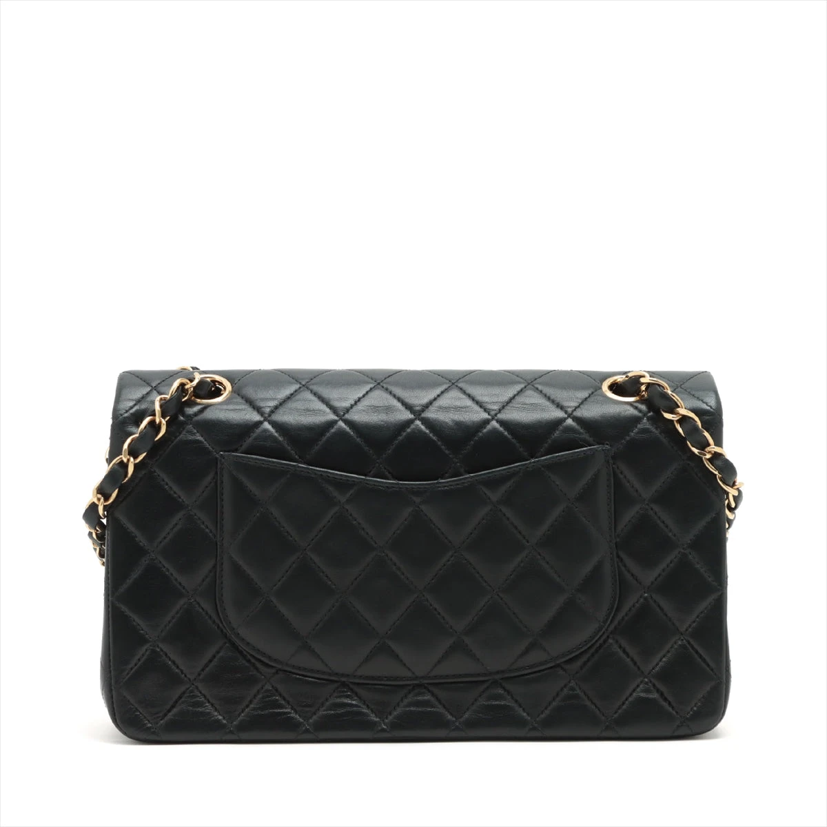 CHANEL マトラッセ ダブルフラップ ラムスキン ブラック ゴールド金具 シャネル マトラッセ ラムスキン ダブルフラップ ダブルチェーン