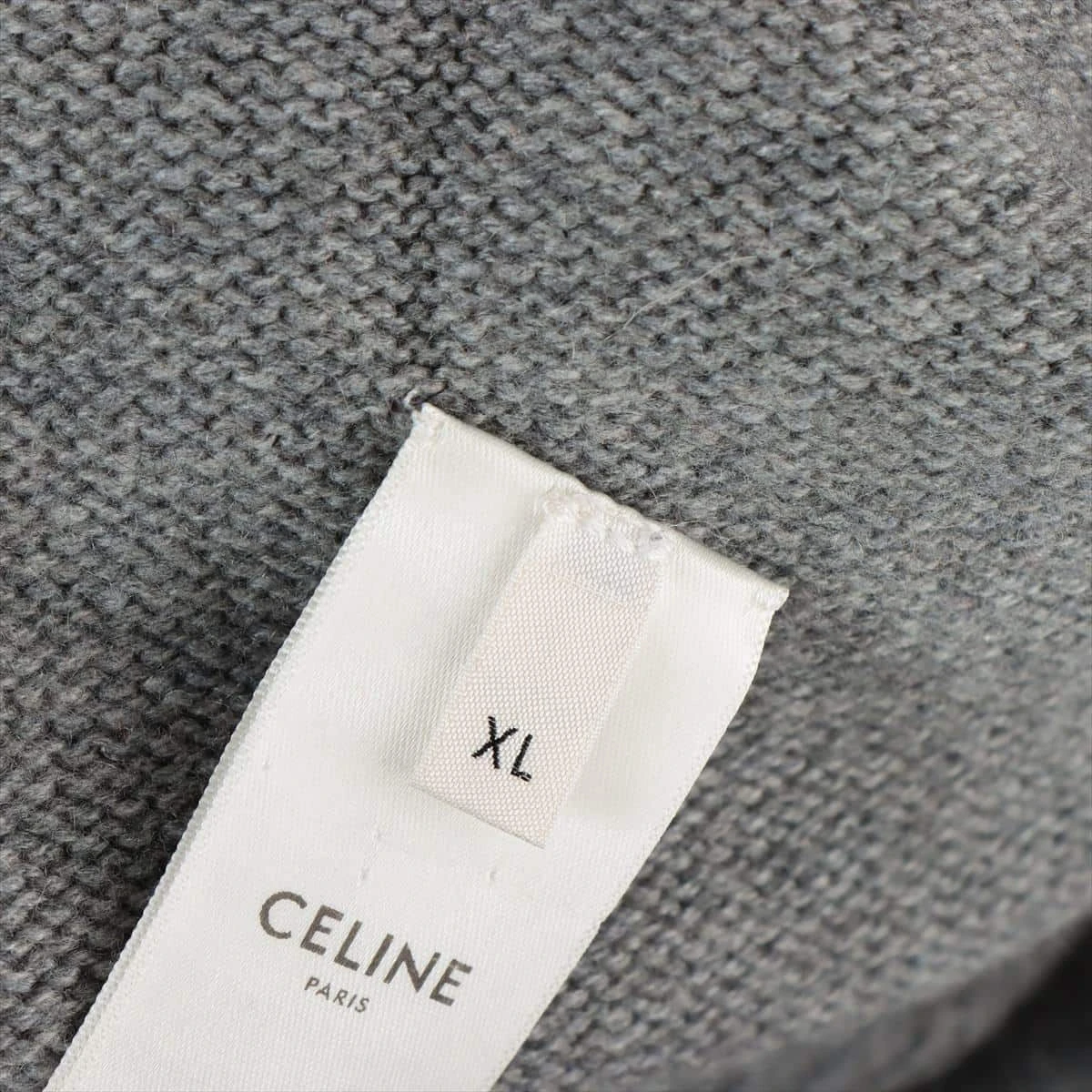 CELINE セリーヌ ウール カシミヤ パーカー グレー S 【公式通販】