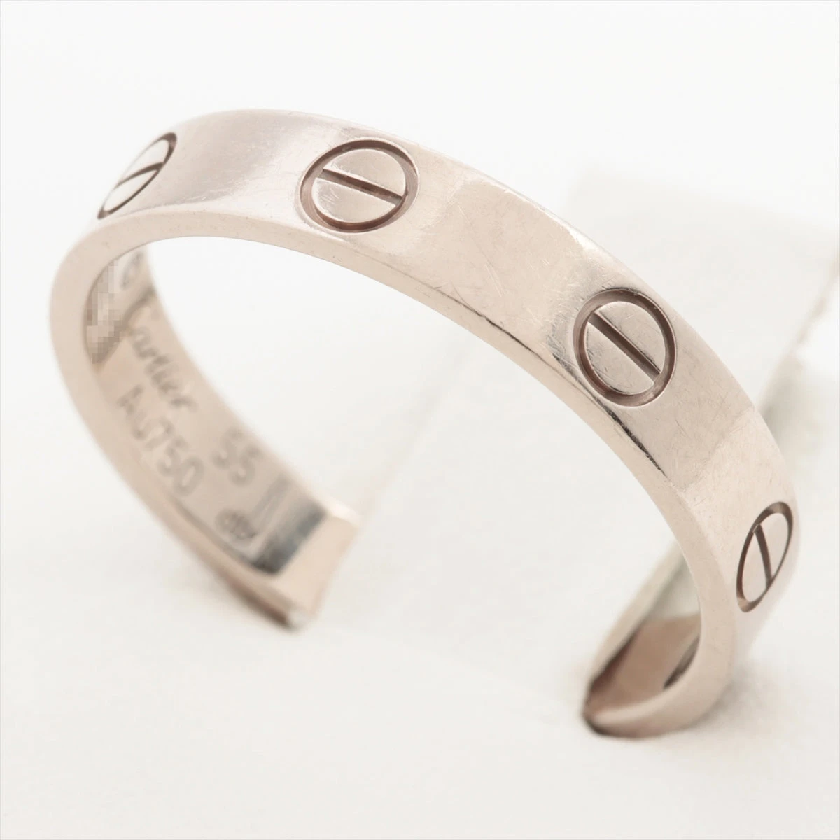 最終お値下げ❣️ 新品未使用❣️ カルティエ　ミニラブリング　YG750 55 カルティエ ミニラブ リング 750(WG) 3.6g 55 CRB4085155 A2272517