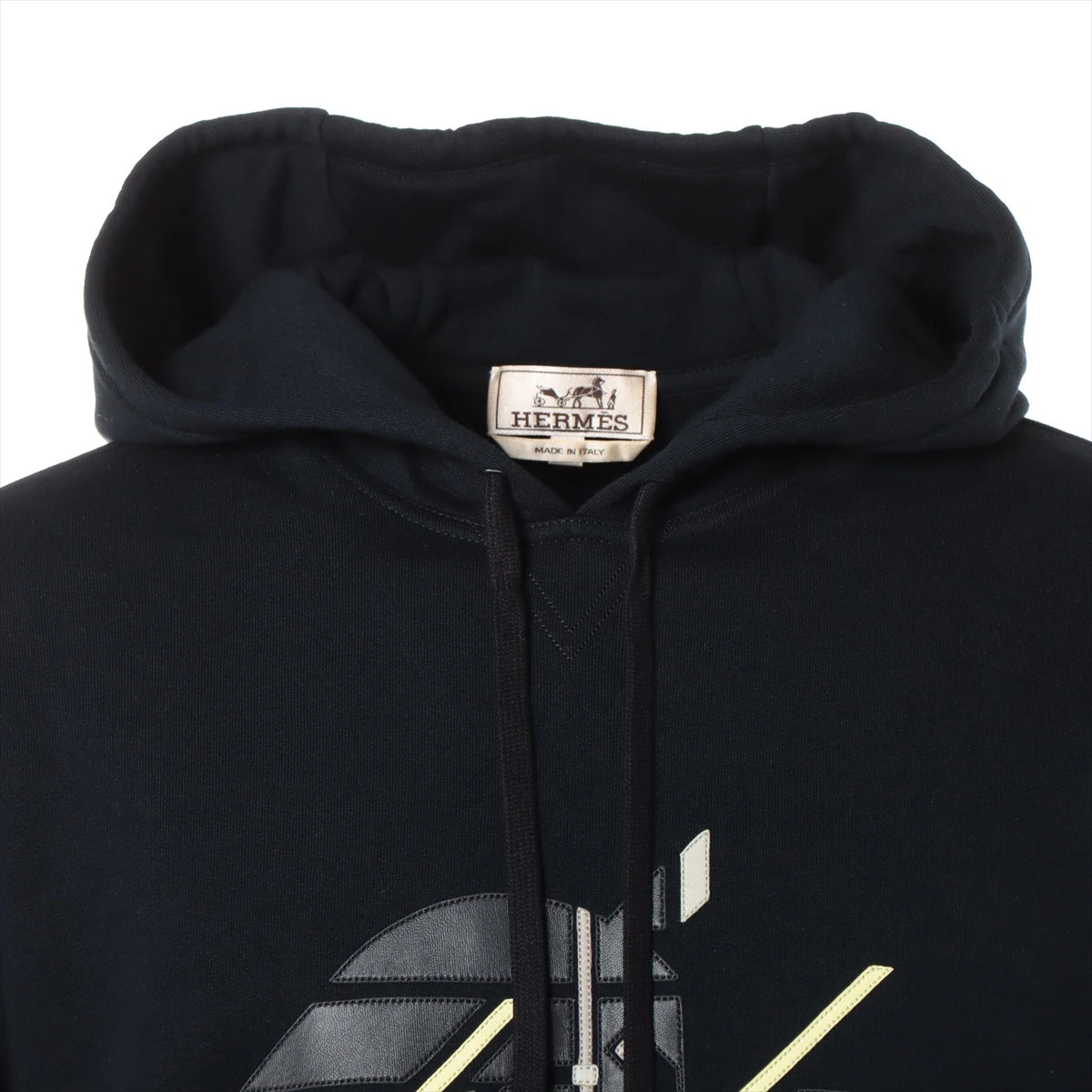 エルメス 23SS コットン パーカー S ネイビー Chevaux en