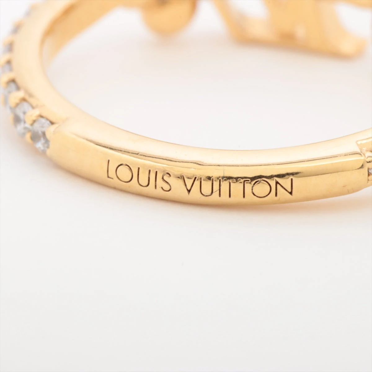 ルイヴィトン 13号 LVアイコニック リング M ラインストーン 4079 ルイヴィトン 13号 LVアイコニック リング M ラインストーン