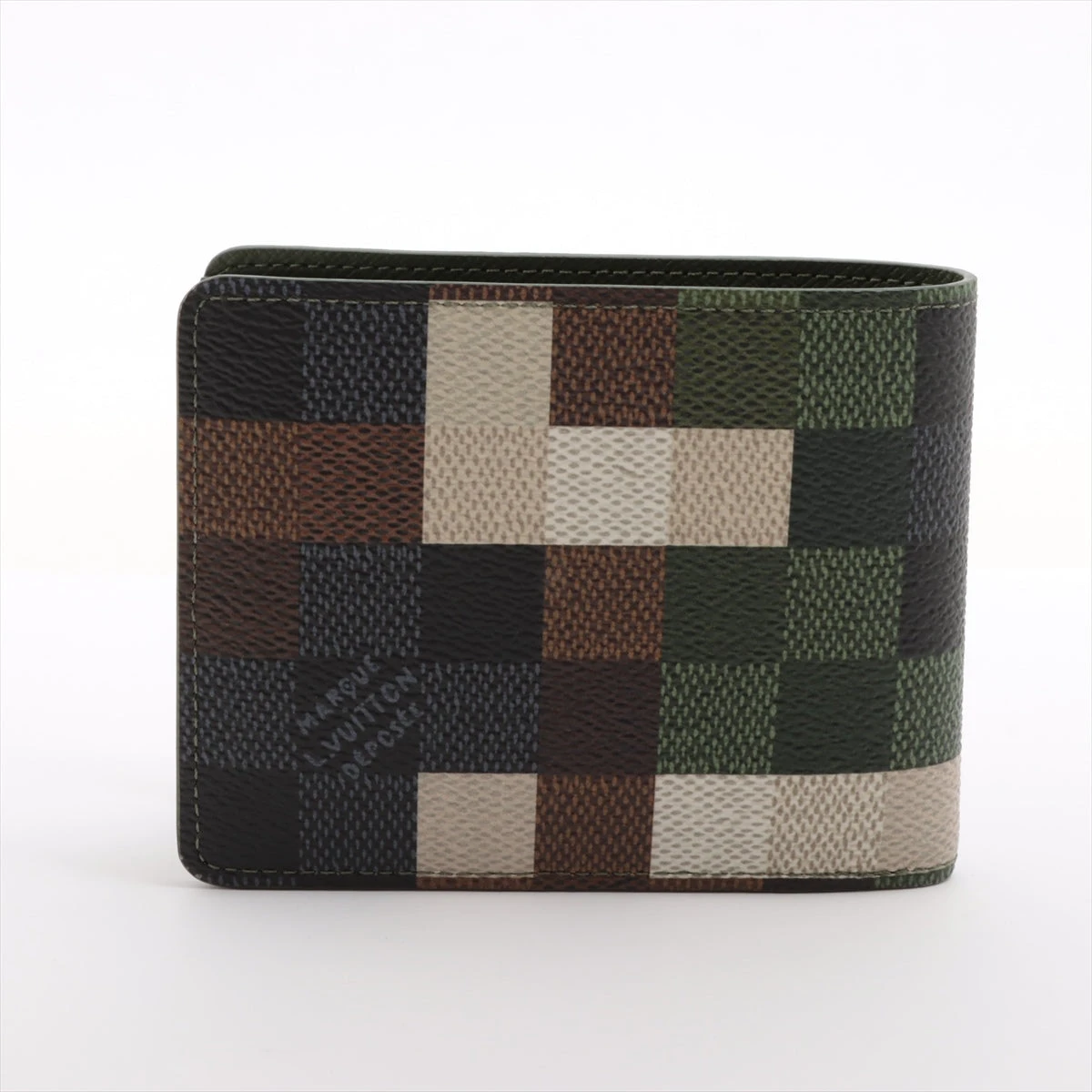 ヴィトン ダモフラージュ サンチュールスレンダー M83166 カーキ 二