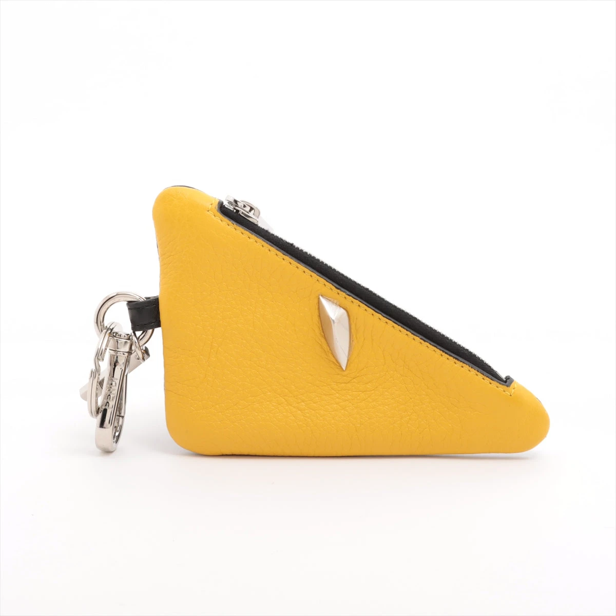 本日限定価格 FENDI レザー コインケース 黒/黄色