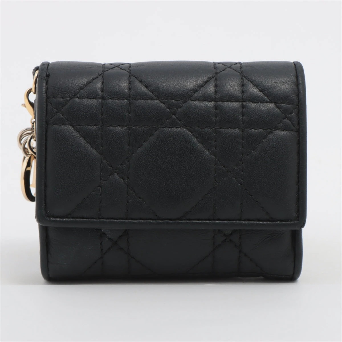 ディオール レディディオールロータスウォレット ラムスキン  