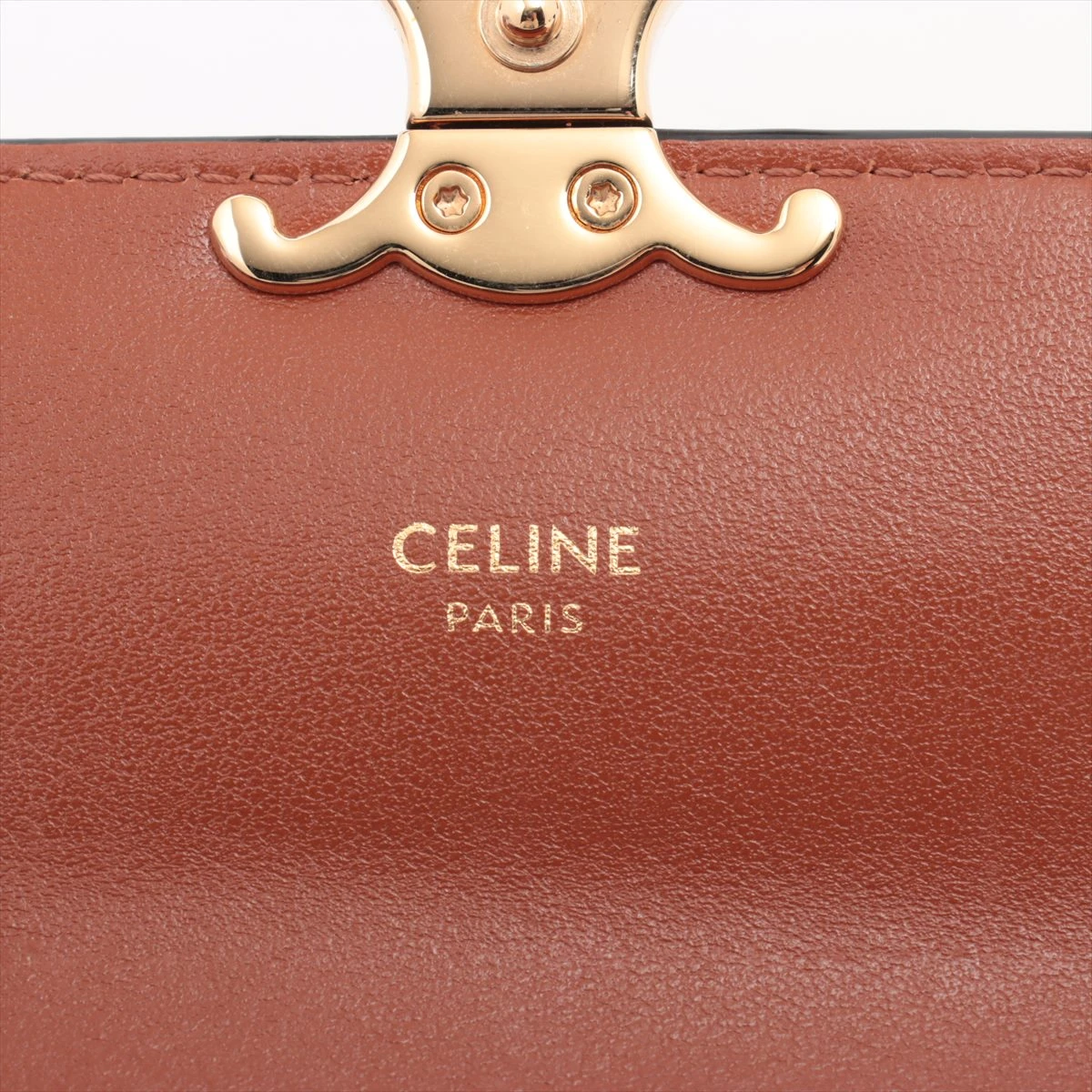 セリーヌ トリオンフキャンバス ラージウォレット PVC×レザー 長財布