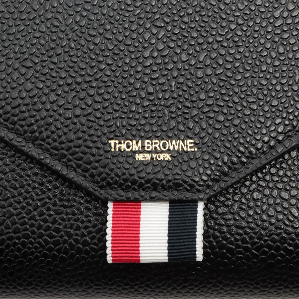 トムブラウン レザー 長財布 ブラック A3479112｜中古ブランド品