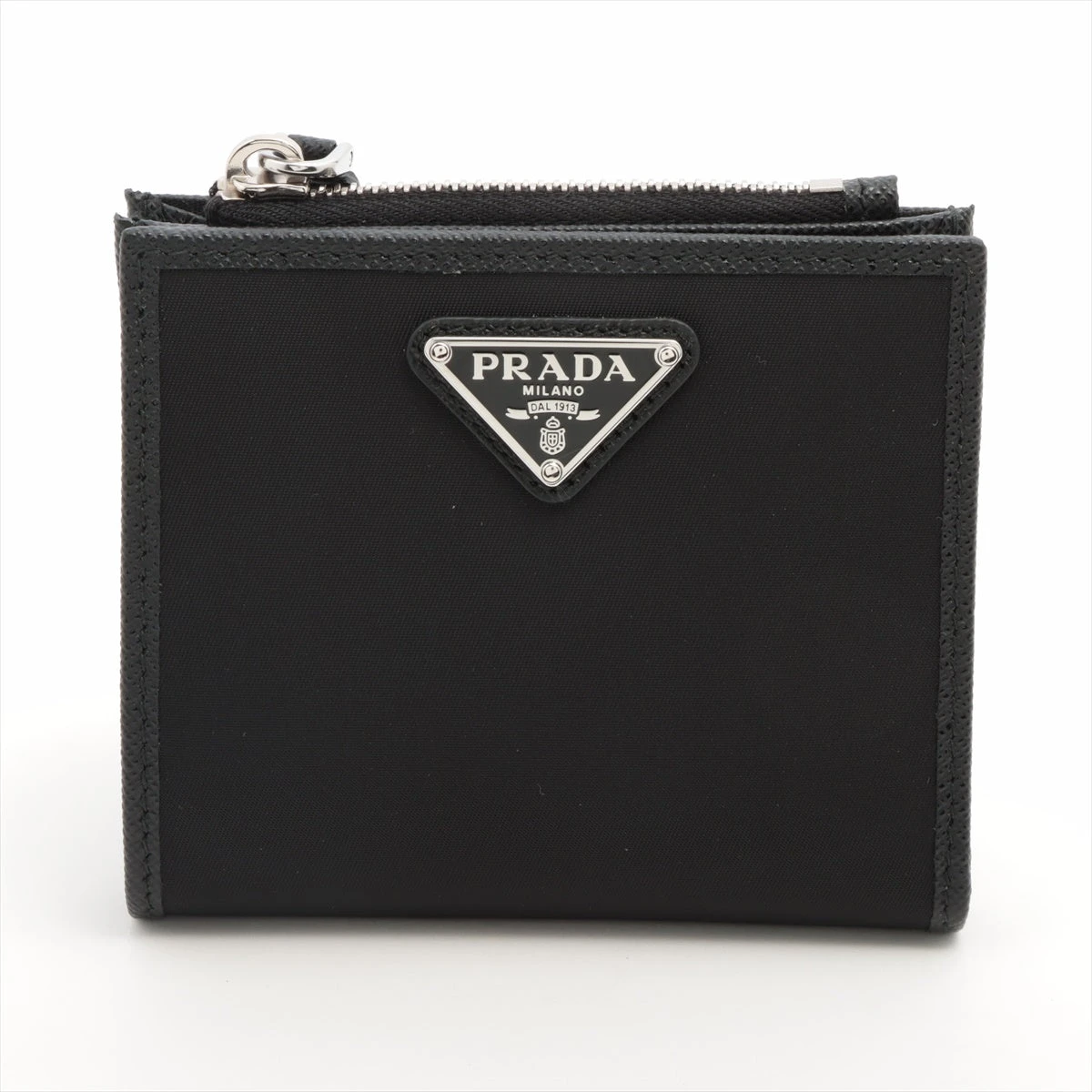 プラダ テスート サフィアーノ 2ML049 コンパクトウォレット ブラック プラダ テスート サフィアーノ 2ML049 コンパクトウォレット ブラック