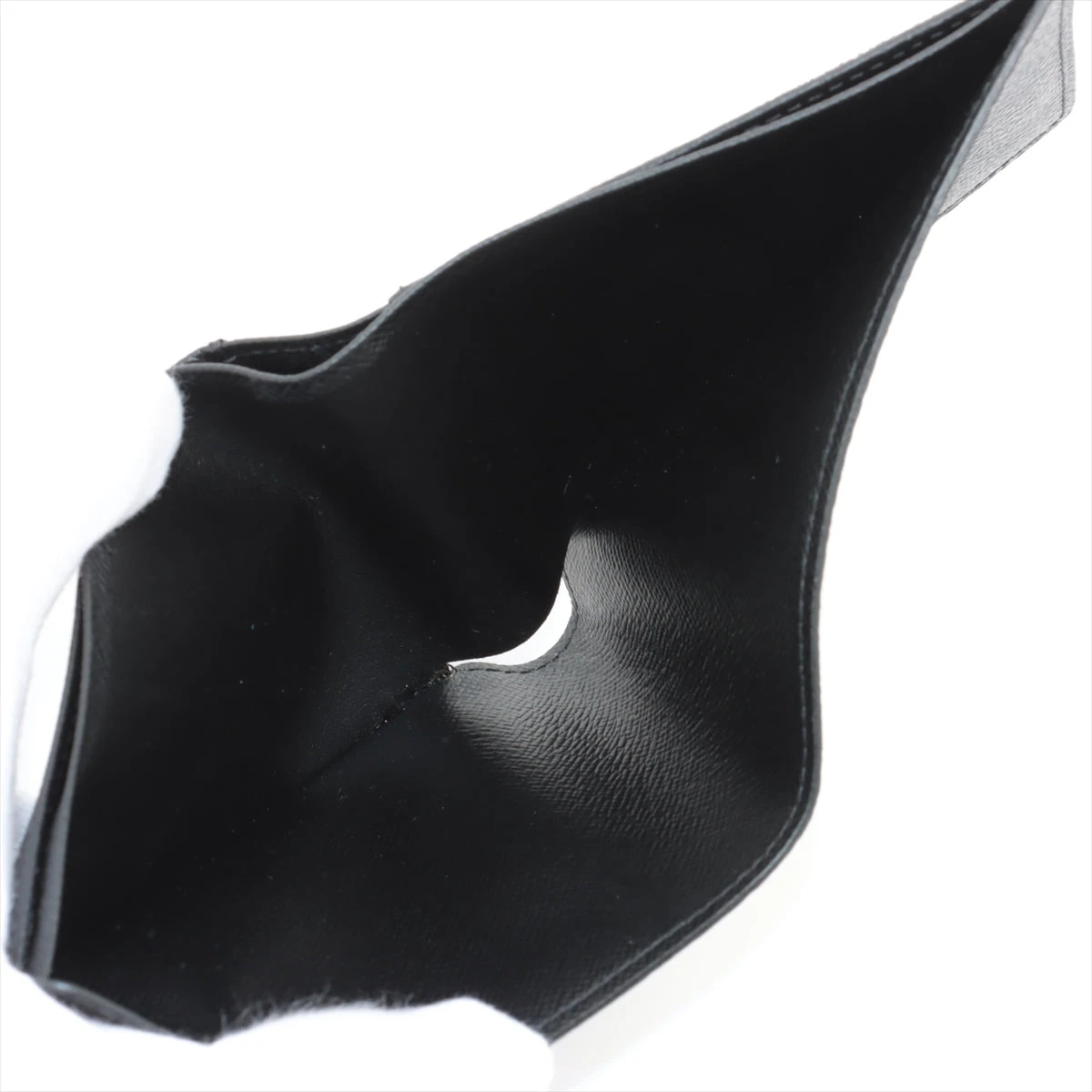 【美品】ルイヴィトン ダミエグラフィット ミュルティプル 二つ折り財布 ブラック ヴィトン ダミエグラフィット ポルトフォイユミュルティプル