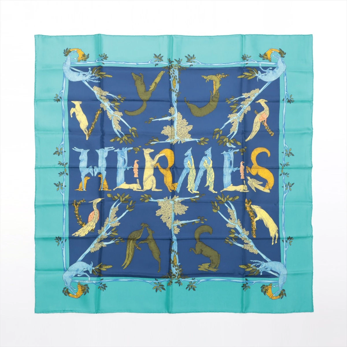 【エルメス】HERMES カレ90 ALPHABET エルメス カレ90 Alphabet アルファベット スカーフ シルク