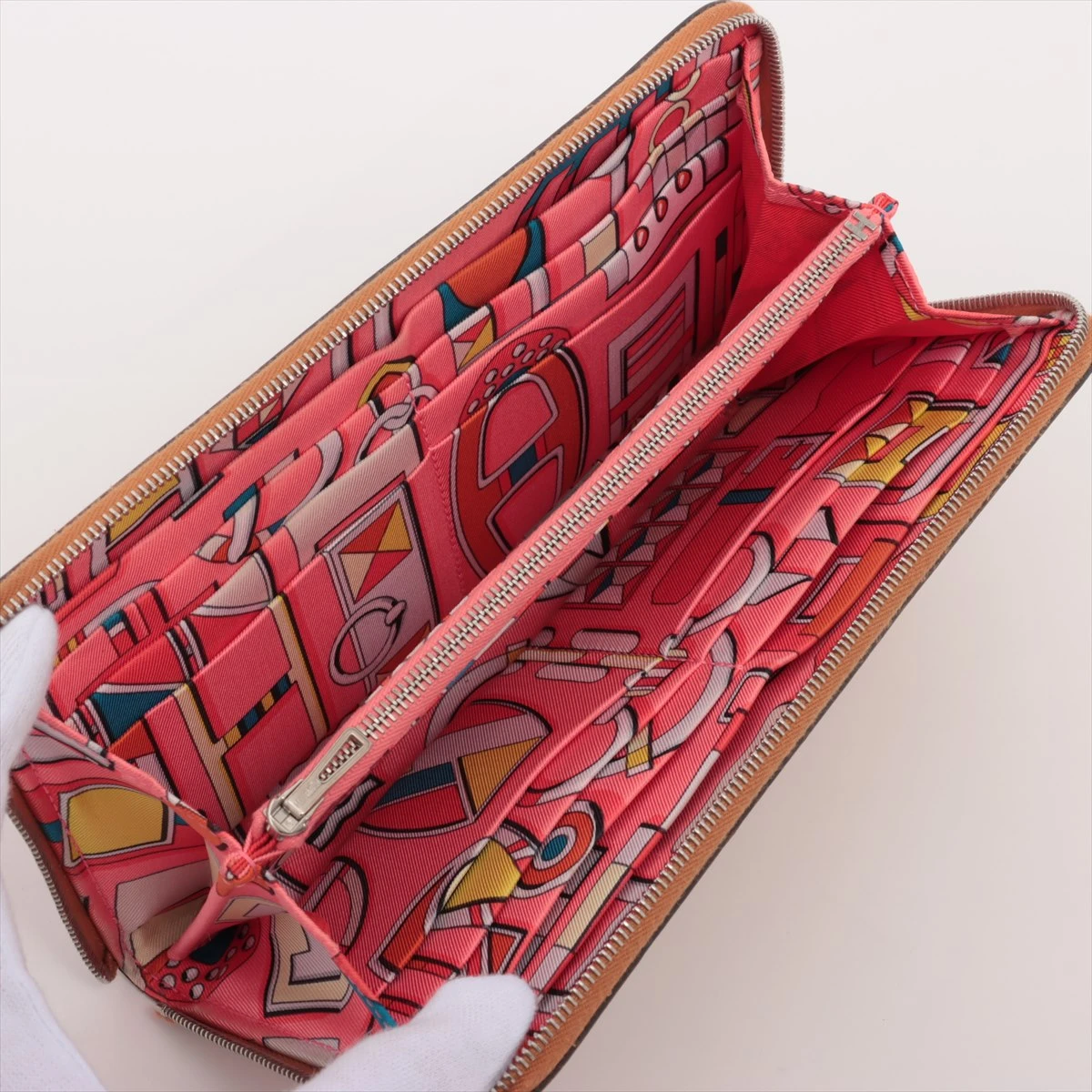 エルメス アザップロングシルクイン ヴォーエプソン ラウンドジップウォレット HERMES エルメス アザップ ロング シルクイン ラウンド