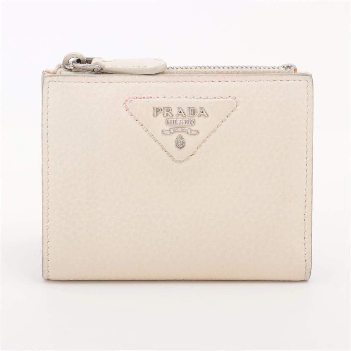 PRADA プラダ ヴィッテロダイノ コンパクトウォレット ホワイト