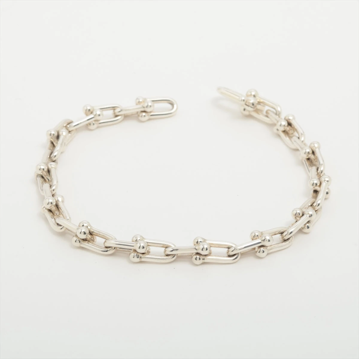 美品 Tiffany ハードウェア スモールリンク ブレスレット シルバー 銀 美品 Tiffany ハードウェア スモールリンク ブレスレット