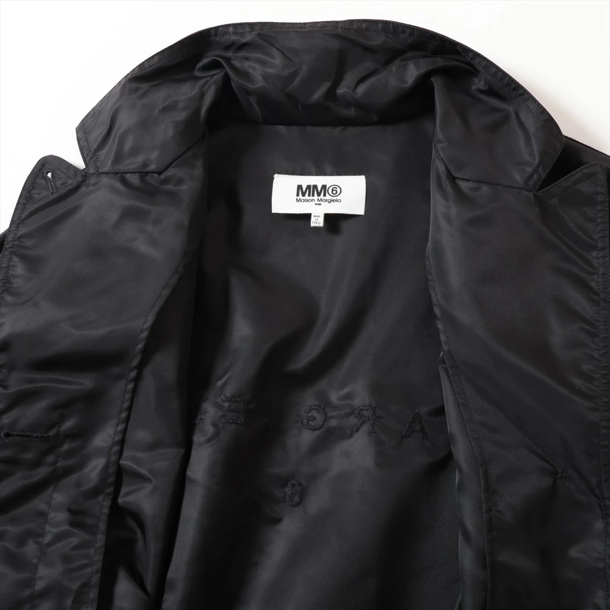 MM6 21AW ナイロン ナイロンジャケット 38 レディース ブラック 
