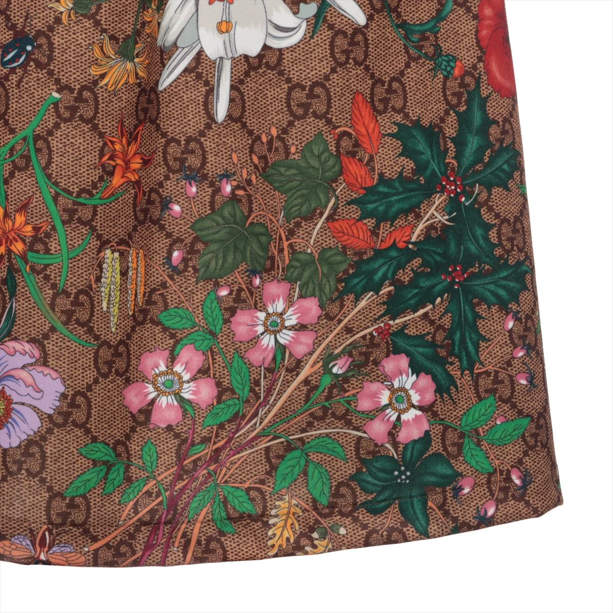 グッチ コットン×ポリエステル スカート XS レディース ブラウン  