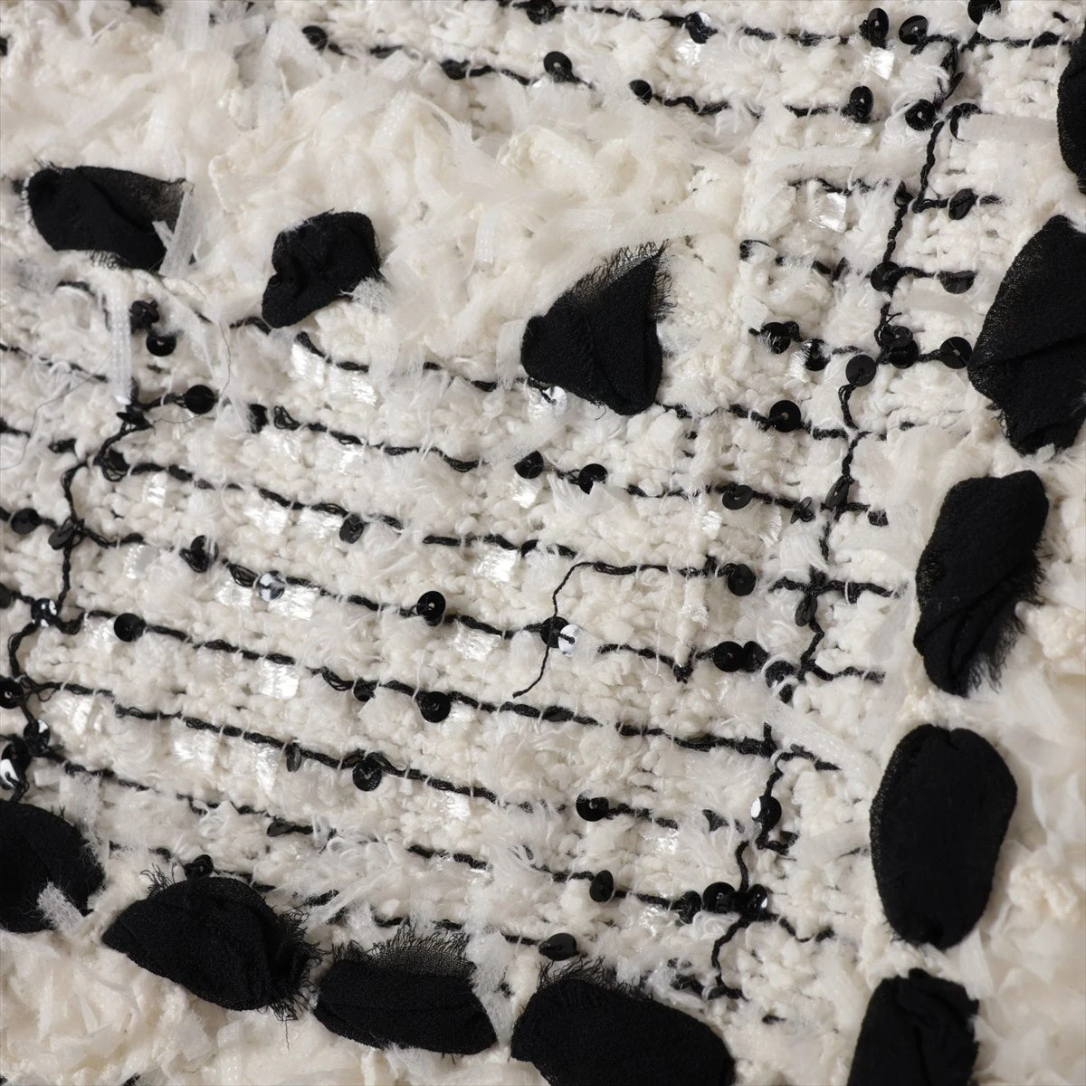 シャネル 05P ポリエステル×ナイロン ノーカラージャケット 38