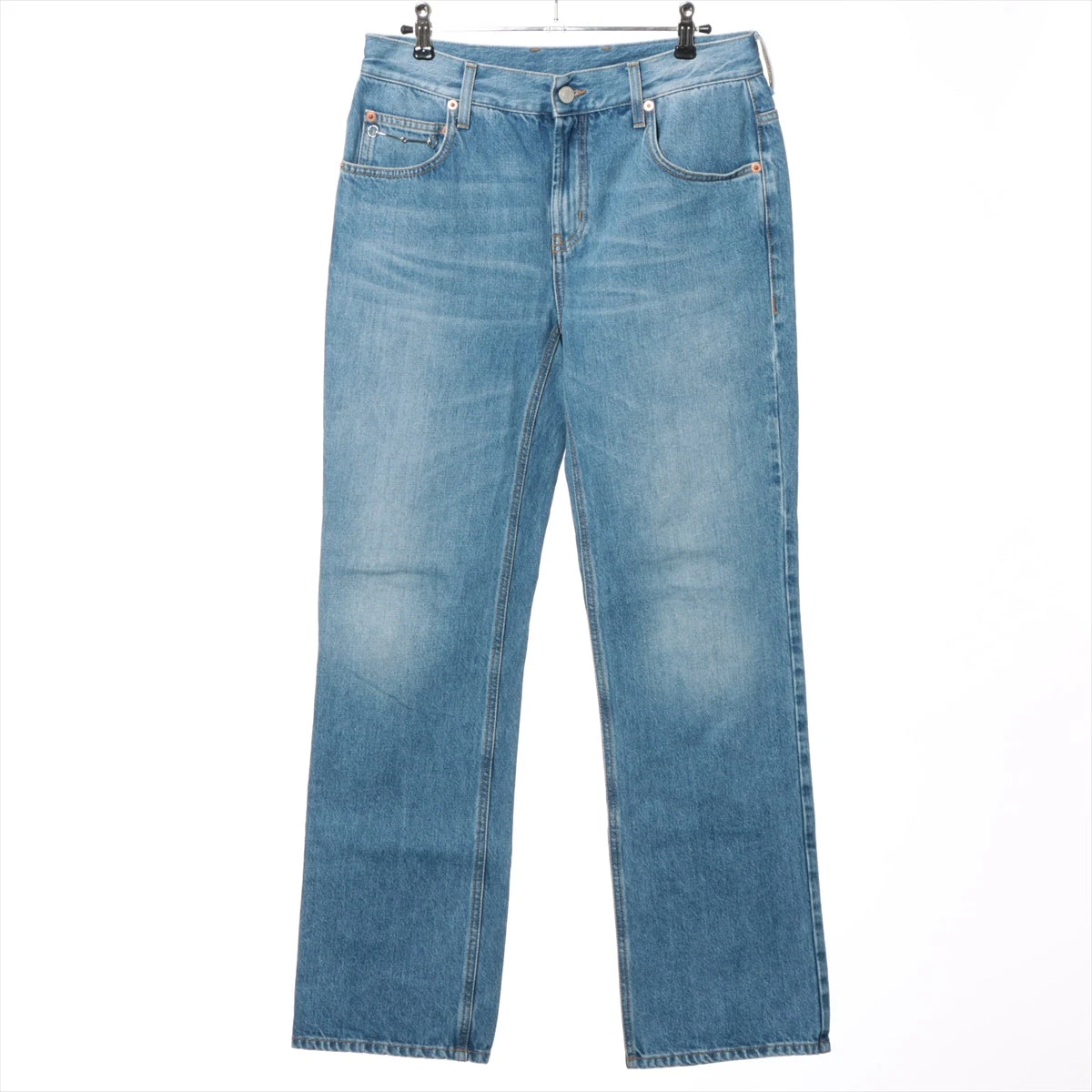 美品 大きいサイズXL グッチ デニムパンツ ホースビット シェリー
