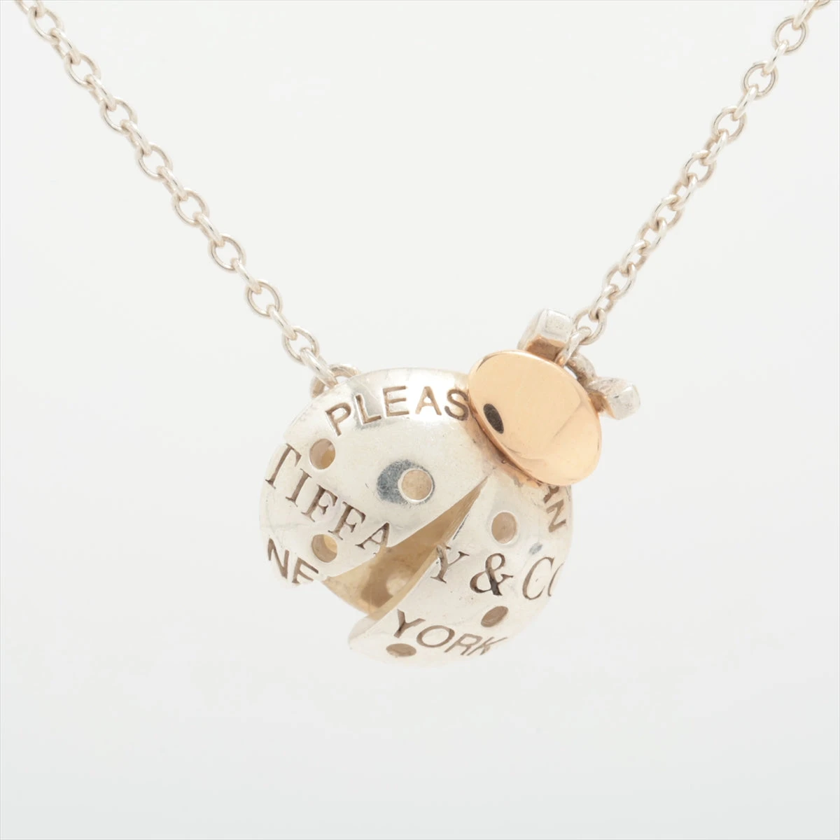 ティファニー レディバグ ネックレス 925×750 2.8g ゴールド×シルバー