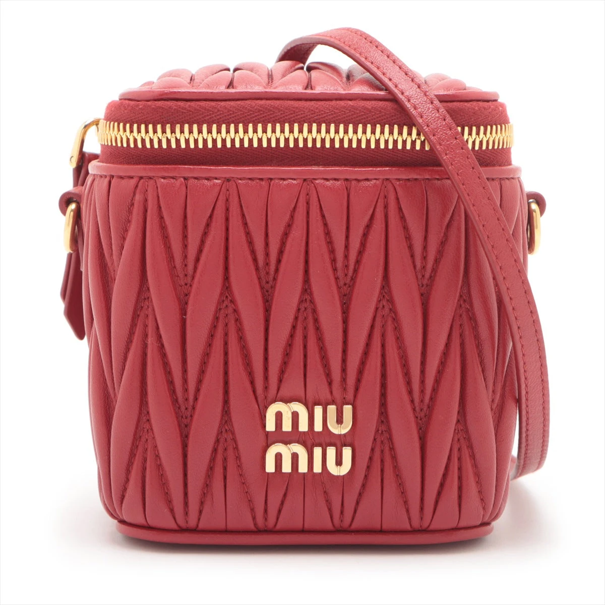 ミュウミュウ マテラッセ マイクロバッグ レザー ショルダーバッグ  