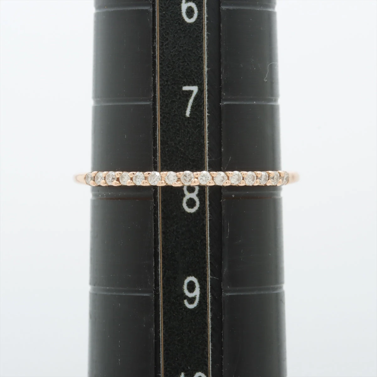 4℃ ハーフエタニティ ダイヤ リング K18(PG) 1.1g A2309231｜中古