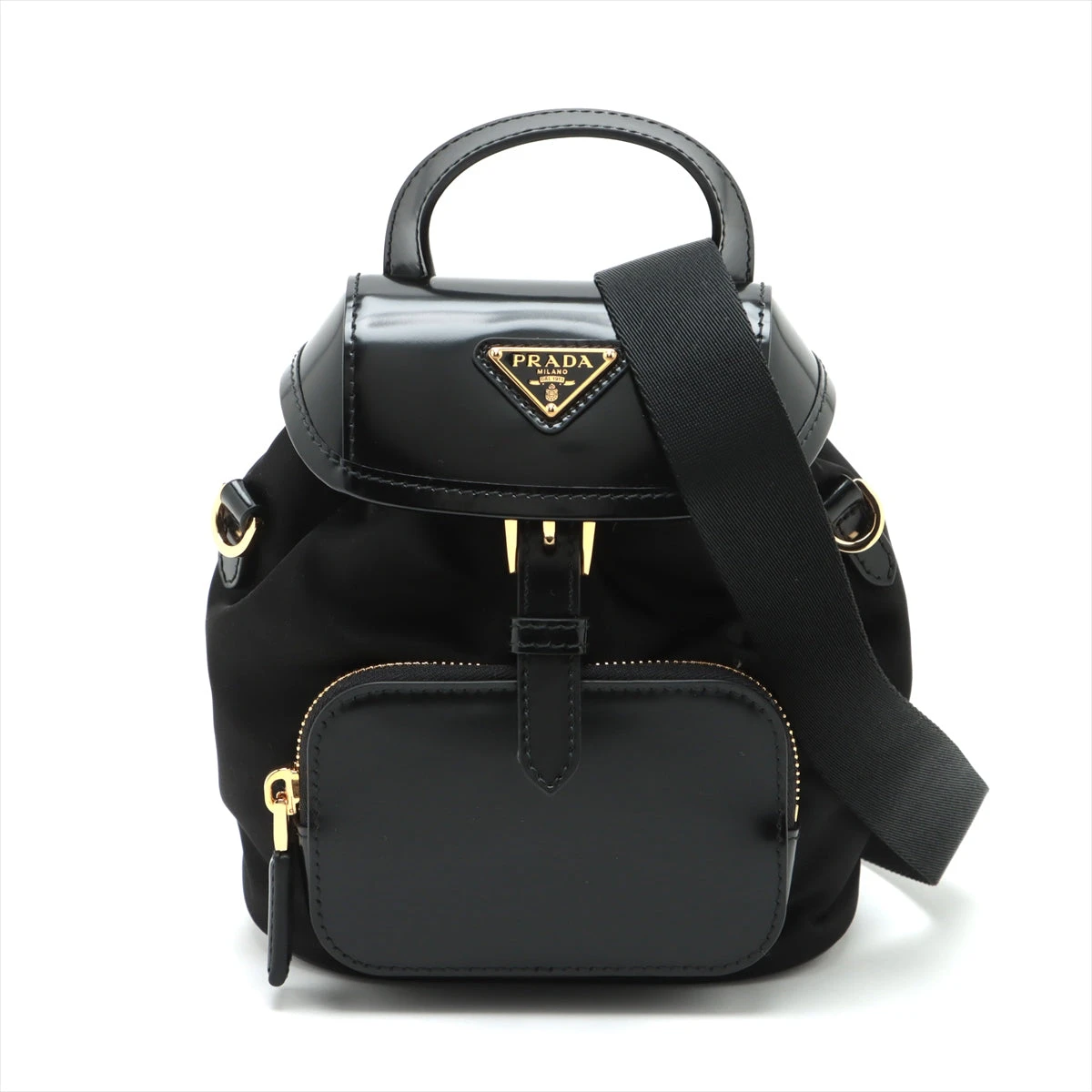プラダ テスート ナイロン×レザー 2WAYショルダーバッグ ブラック