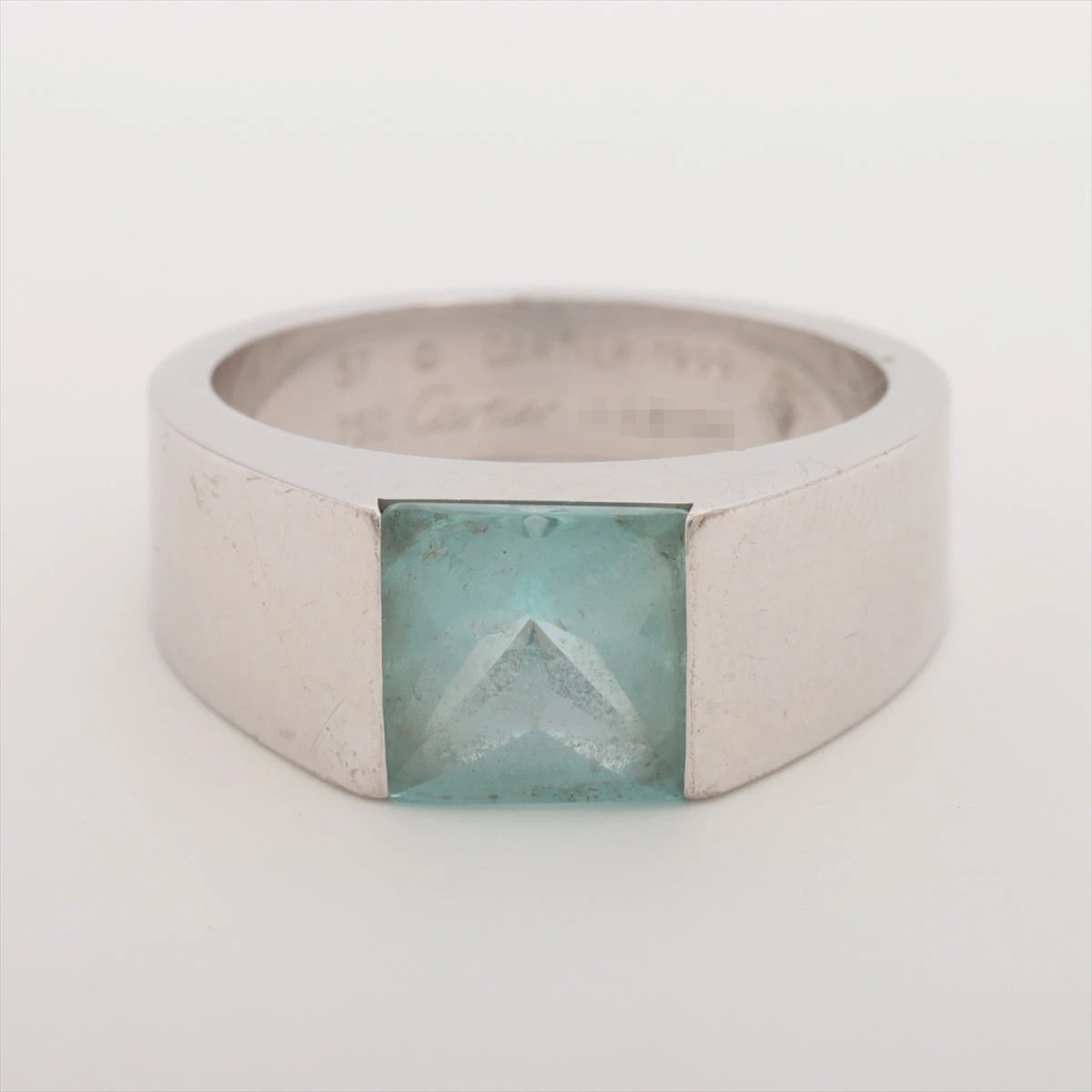 カルティエ タンク アクアマリン 51号説明必読願います CARTIER カルティエ タンク アクアマリン #51 リング・指輪 K18