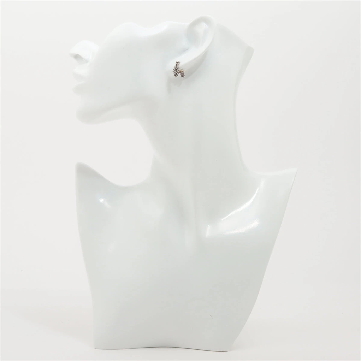 インボイス原本 クロムハーツ 純正両面ダイヤ タイニーECHプラスドロップピアス クロムハーツタイニーECHプラスドロップイヤリングwith