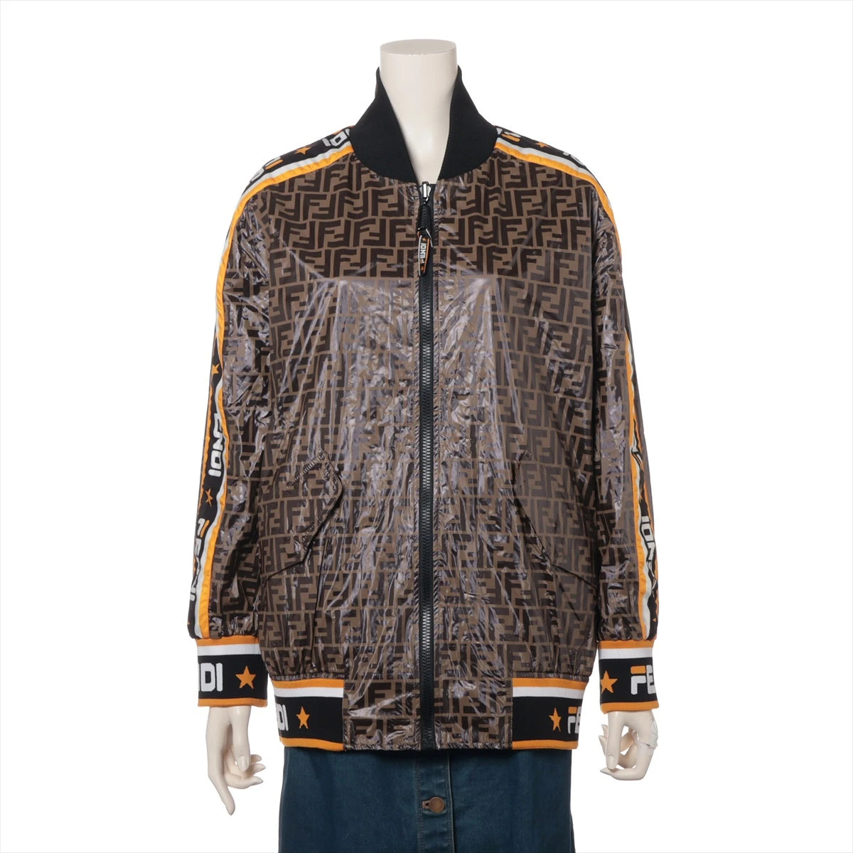 FENDI×Versace コラボズッカ総柄リバーシブルブルゾン