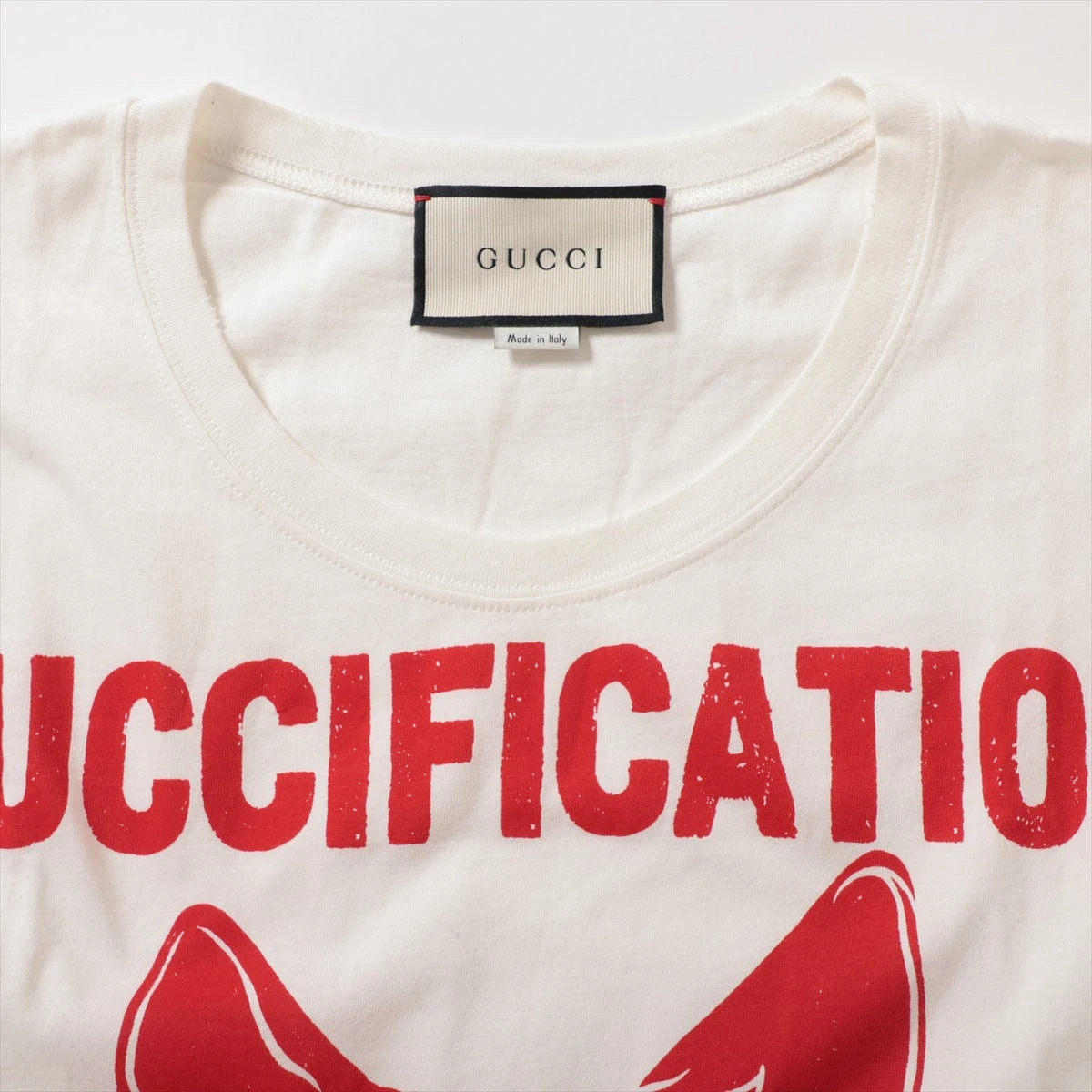 【値下げ】GUCCI Tシャツ 492347 ホワイト サイズ：S (EC) GUCCI(グッチ) Tシャツ492347 492347 ホワイト サイズ S｜【公式