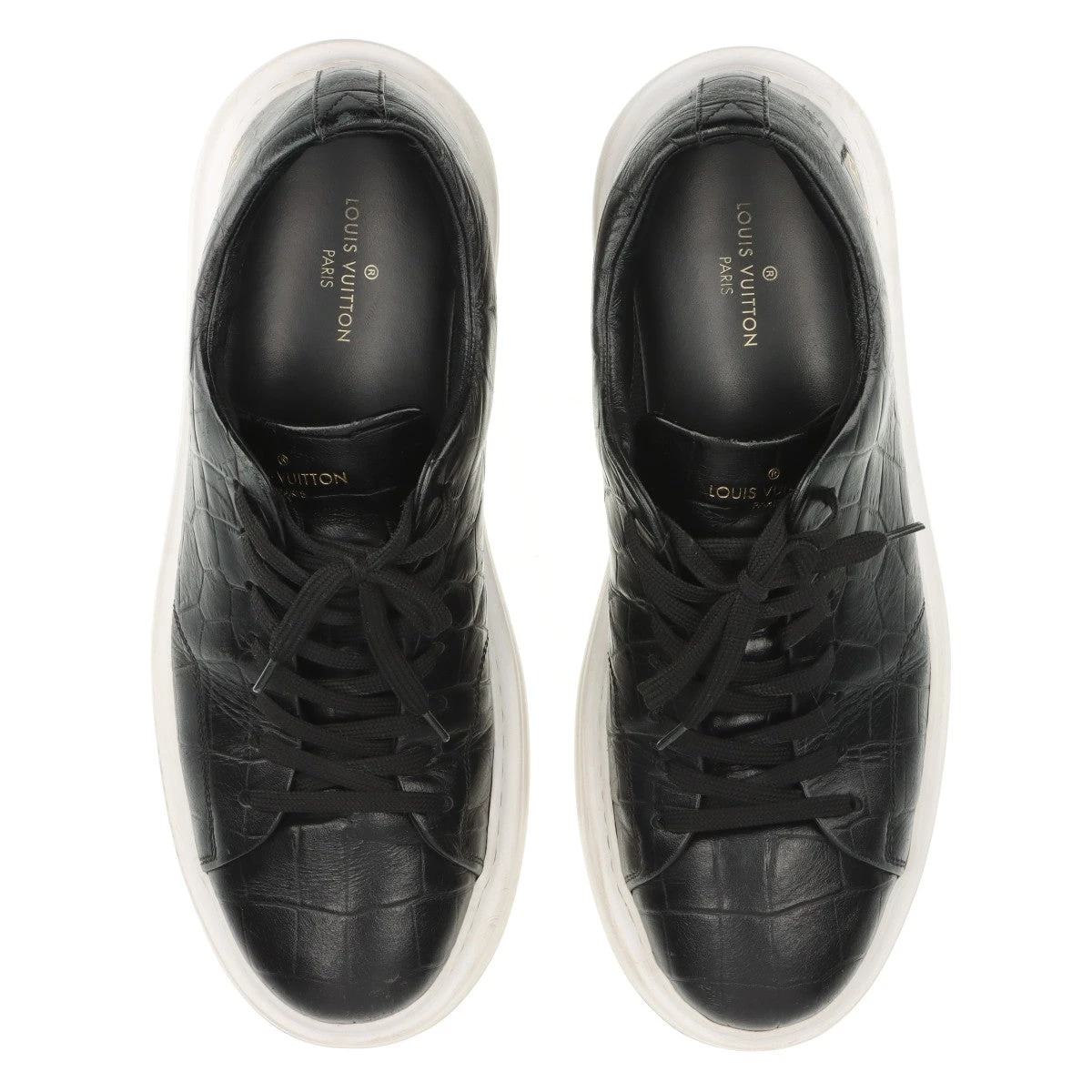 ヴィトン ビバリーヒルズライン 18年 クロコ型押し スニーカー 7 1/2