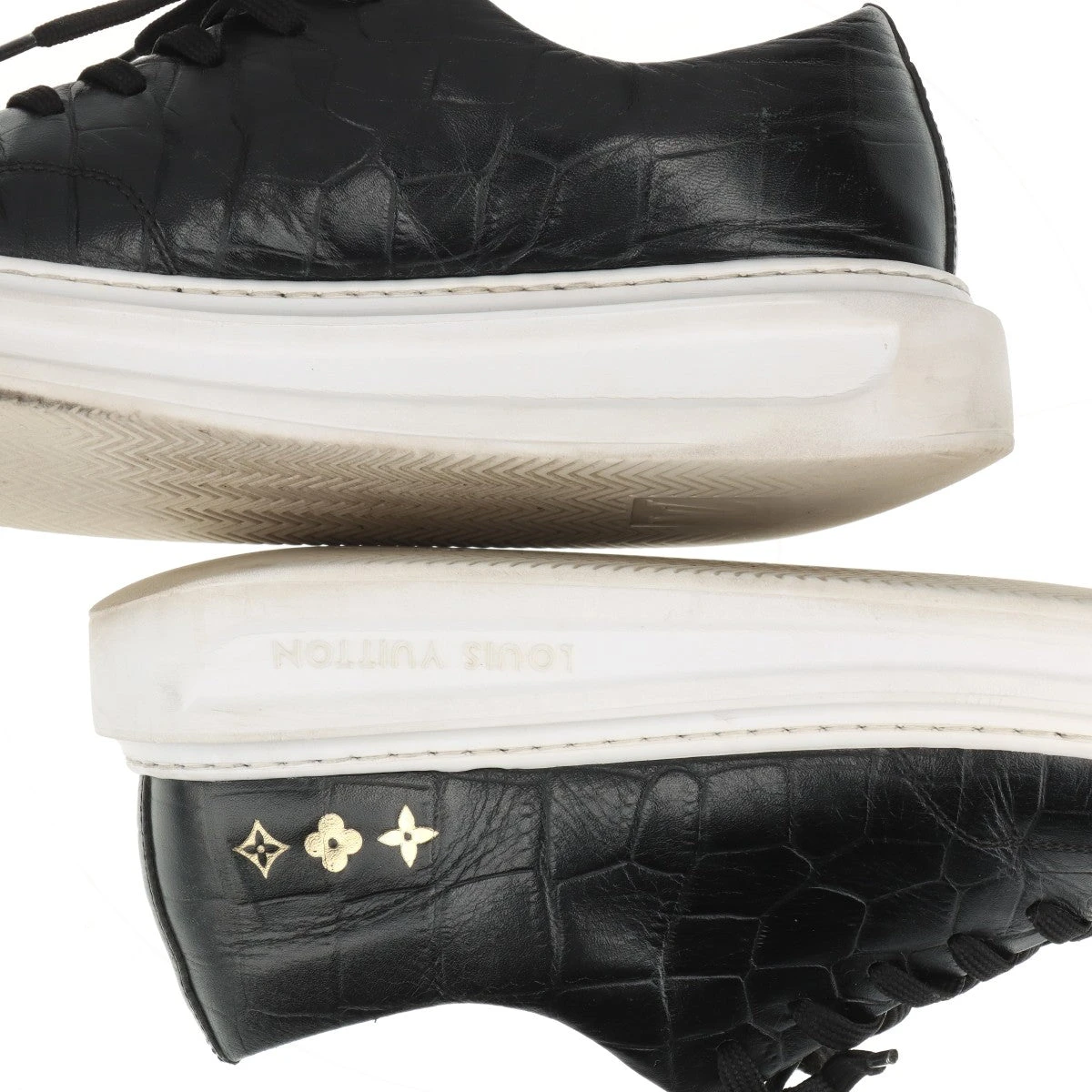 ヴィトン ビバリーヒルズライン 18年 クロコ型押し スニーカー 7 1/2