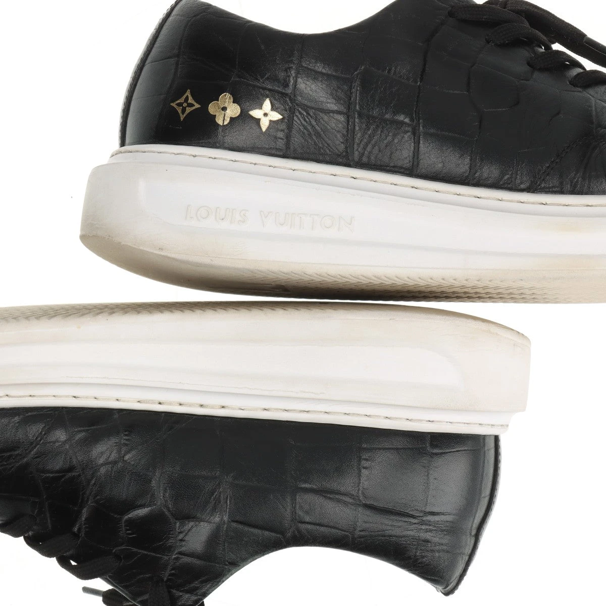 ヴィトン ビバリーヒルズライン 18年 クロコ型押し スニーカー 7