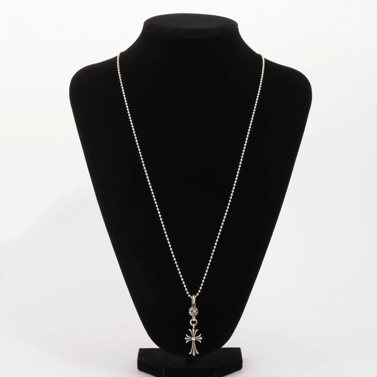 クロムハーツ 1ボールタイニーCHクロス ネックレス 925 15.8g
