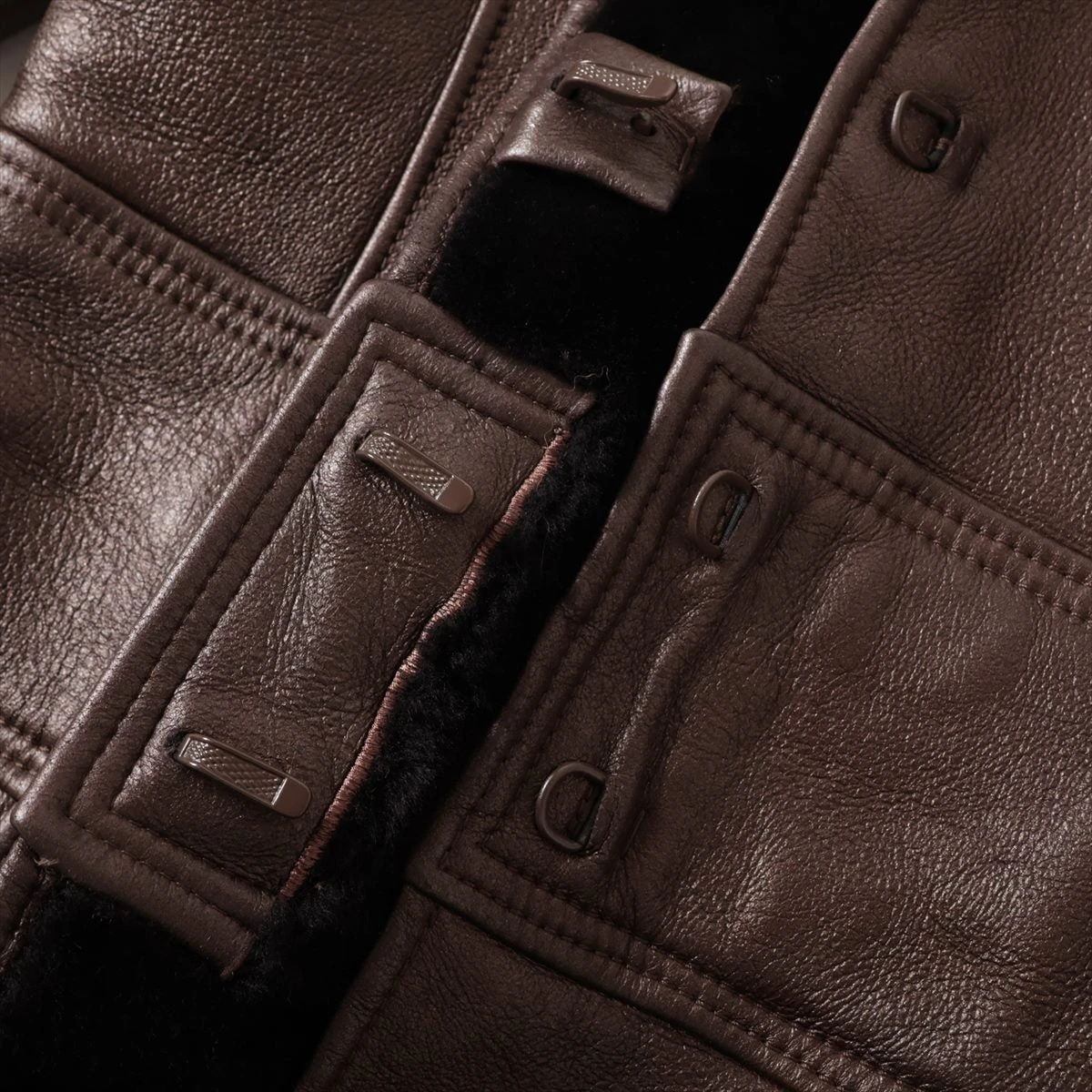 ロエベ レザー ジャケット 40 レディース ブラウン 28003861 A3455345