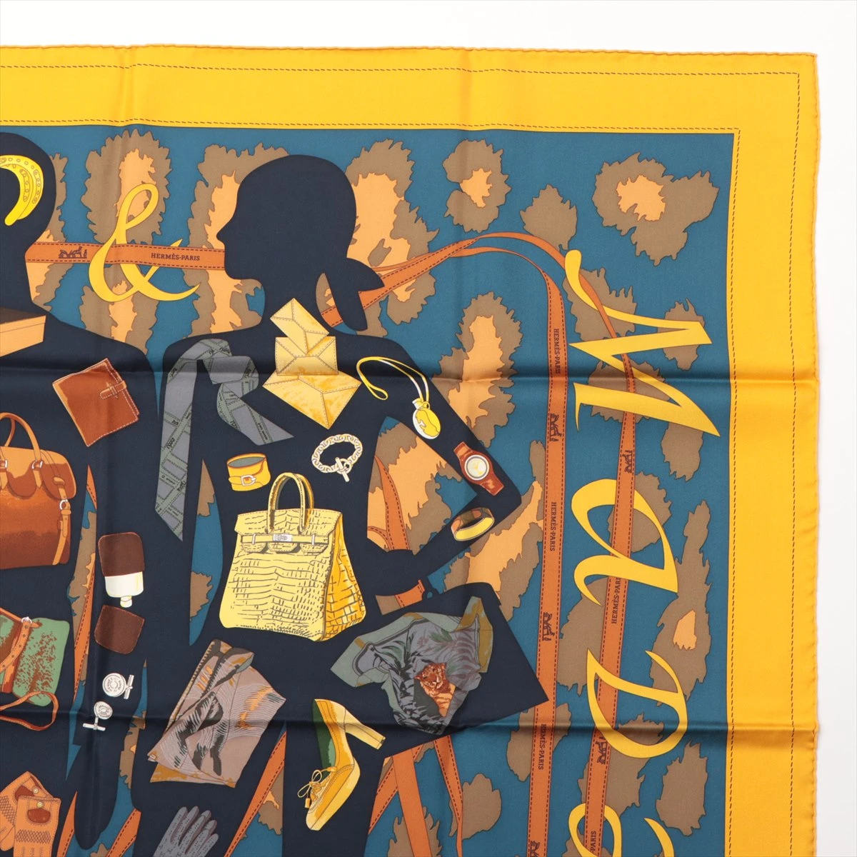 HERMES Monsieur et Madame スカーフ Hermes Silk Scarf Monsieur et Madame - My Little Hermes