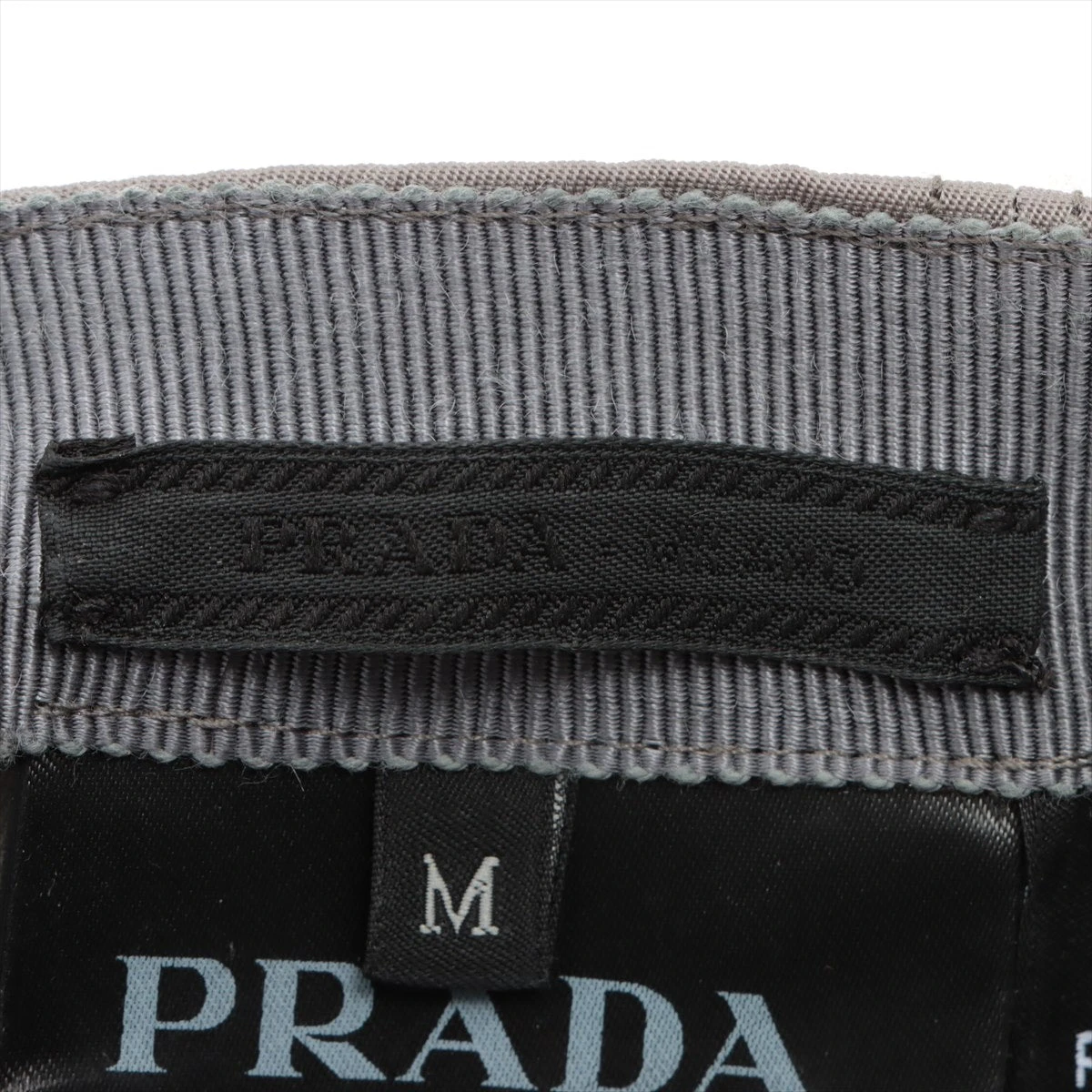 プラダ 2HC274 キャップ M ナイロン グレー A2553700｜中古