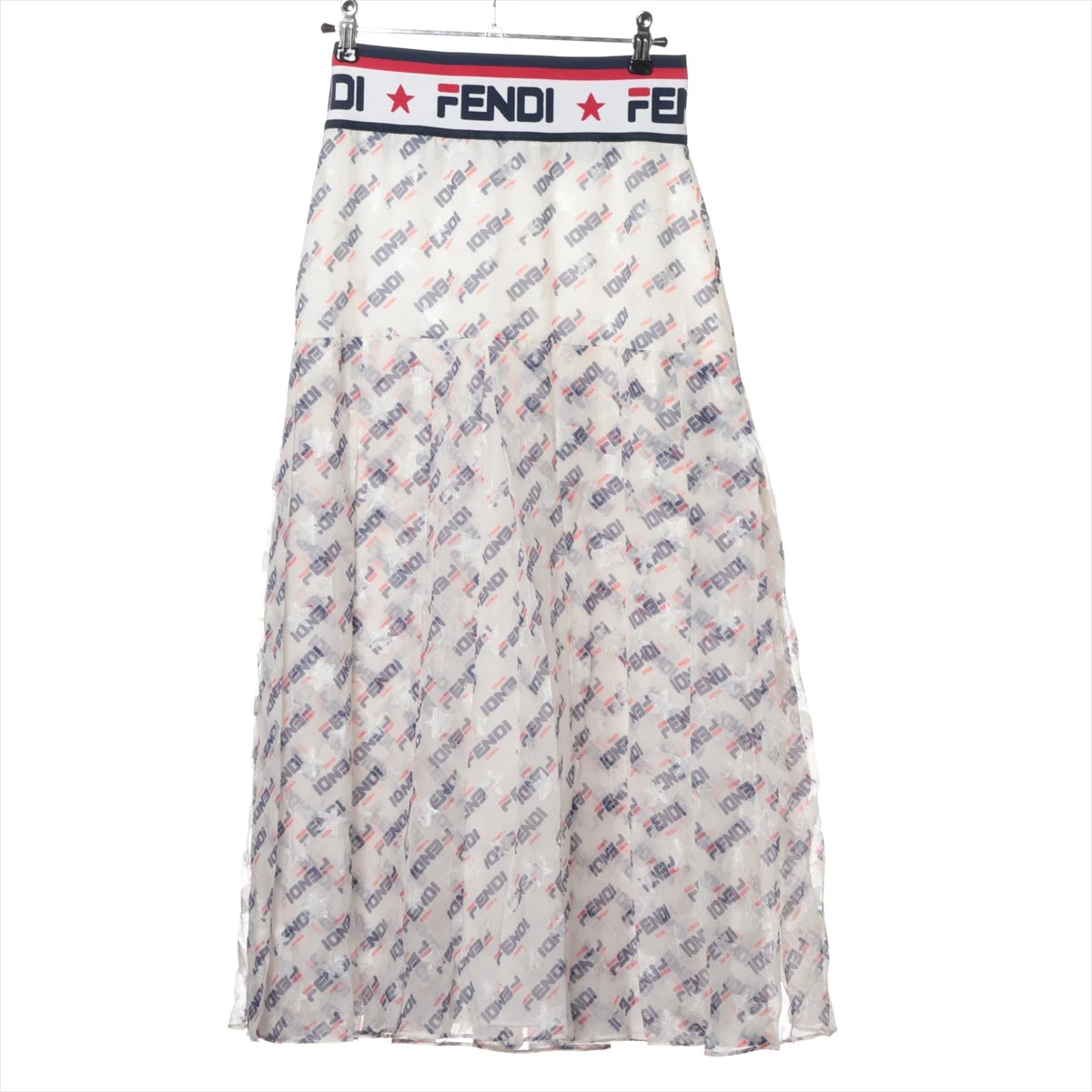 【12A】フェンディ FILA シフォン プリーツ スカート FENDI 12A】フェンディ FILA シフォン プリーツ スカート FENDI 12A