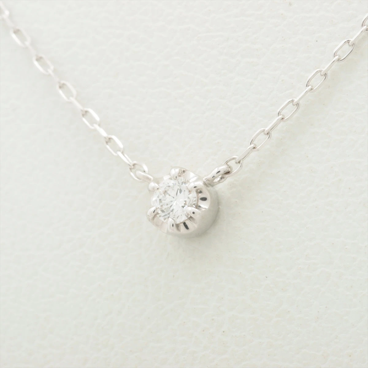 4℃ ダイヤ ネックレス K10(WG) 0.8g A2310407｜中古ブランド品 