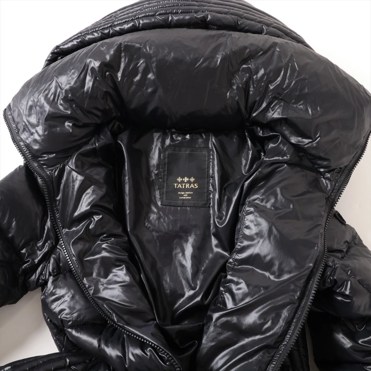 タトラス ナイロン ダウンコート 02 レディース ブラック LTA14A4179