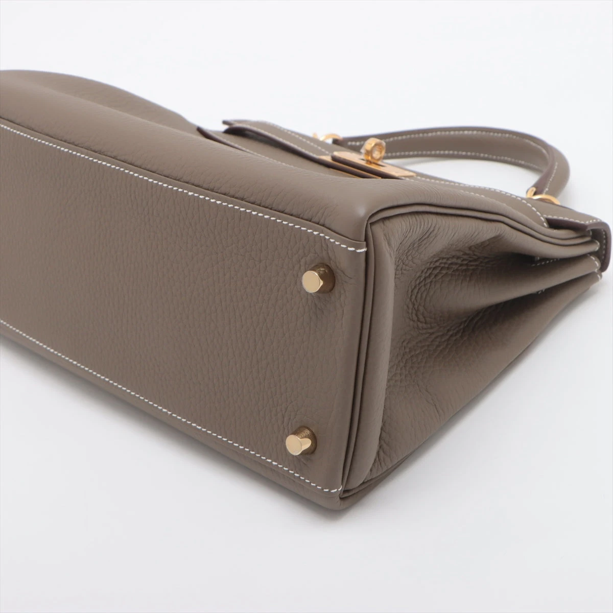 エルメス ケリー28 トリヨンクレマンス エトゥープ ゴールド金具 W 