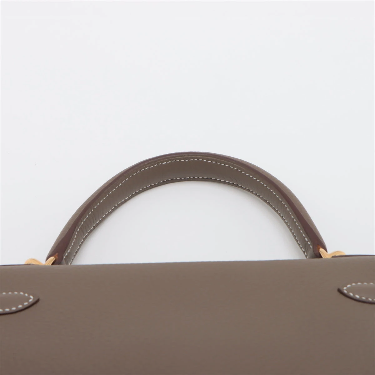 エルメス ケリー28 トリヨンクレマンス エトゥープ ゴールド金具 W 